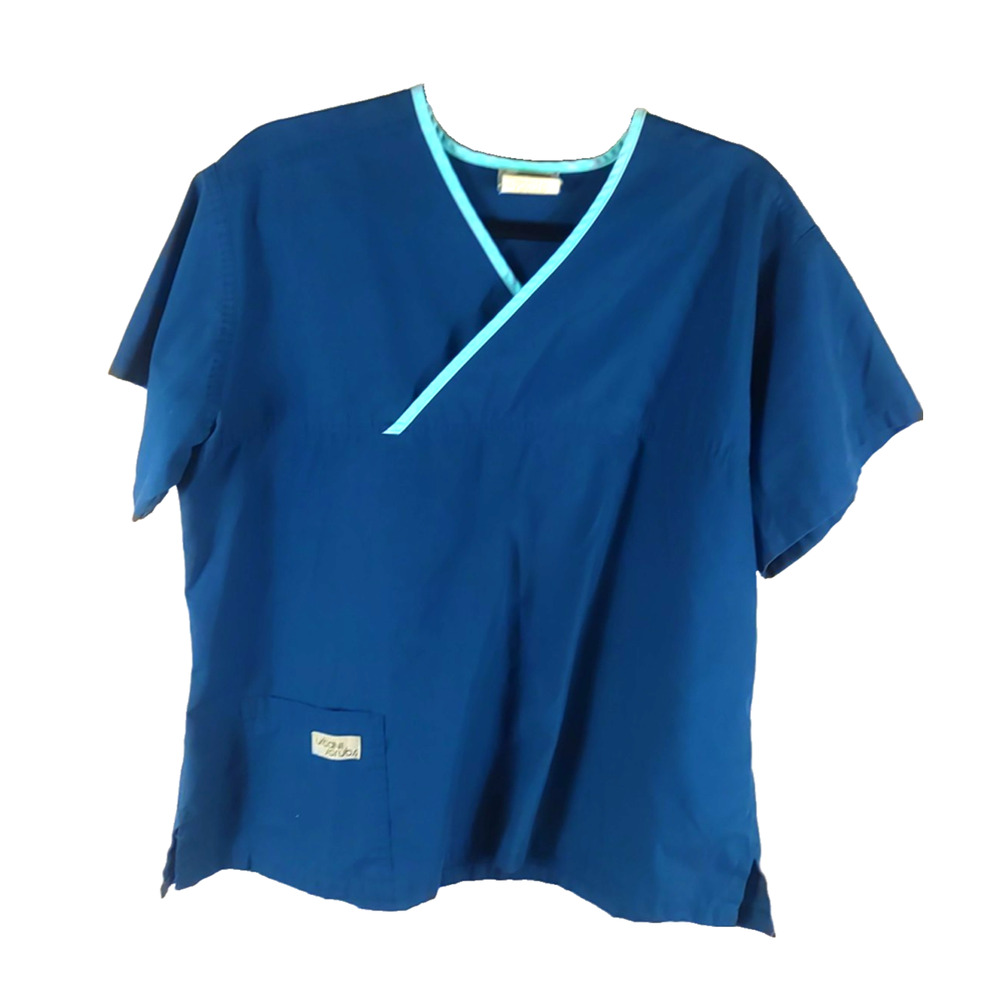 Urbane Scrubs Vintage Women's Scrub Top Size X Large Blue